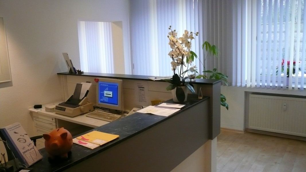 Empfang der Zahnarztpraxis